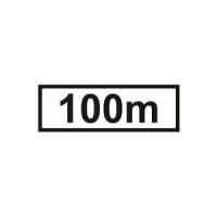 100m Supplementary Plate Sign