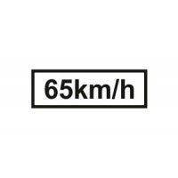 65 kmh Supplementary Plate Sign