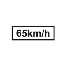 65 kmh Supplementary Plate Sign 65 kmh Supplementary Plate Sign