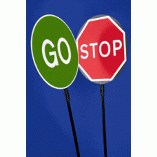 600mm Lollipop sign (stop/go)