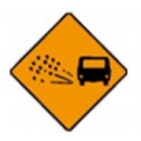 Loose Chippings Sign