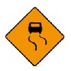 Slippery Road Sign