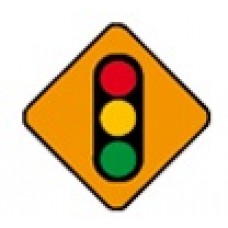 Temporary Traffic Lights Ahead Sign