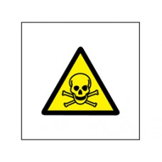 Caution toxic hazard symbol safety Sign.