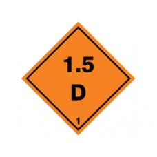 Explosive 1.5 D hazard warning diamond Label - Pack of 10