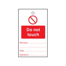 Do not touch tag - Pack of 10 Tags