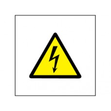 Electrical hazard symbol safety Sign.