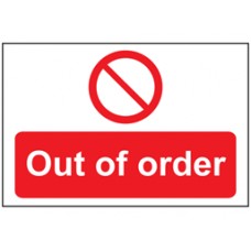Out of order Sign.