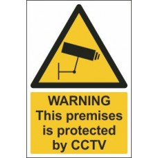 Warning This Premises Is Protected By CCTV Sign