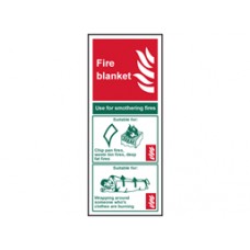Fire blanket safety Sign.