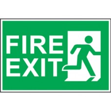 Fire exit, symbol facing right safety Sign. Fire exit, symbol facing right safety Sign.