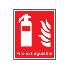 Fire extinguisher symbol and text safety Sign. Fire extinguisher symbol and text safety Sign.