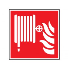 Fire hose reel symbol safety Sign.