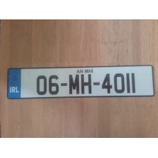 Interchangeable Registration Number Plate - Plastic