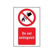Fire Risk Prohibition Safety Signs (0)