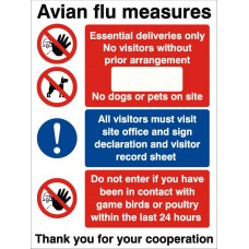 Avian Flu Measures Sign